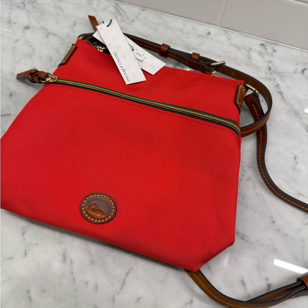 Dooney & Bourke Vibrant Red Crossbody Bag - Picture 2 of 9